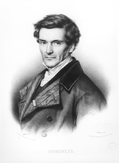 Portrait de Gustave Gaspard Coriolis (1792-1843) gravé par Zephirin Felix Jean Marius Belliard (né en 1798) - Jean Roller